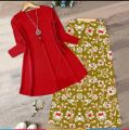 Stylish Casual Ware 2 piece Stitched Suit For Ladies Girls. 