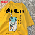 Cute Japanese Cat Print Plus Size T-shirt Women Summer Short Sleeve Loose Casual Tee Shirt Streetwear Cotton Harajuku Clothing.
