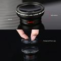 2 in 1 49UV Wide Angle Micro Camera Lens for iPhone Xiaomi Redmi 0.45X Macro HD Lens on Smartphone Lenses with Phone Clip. 