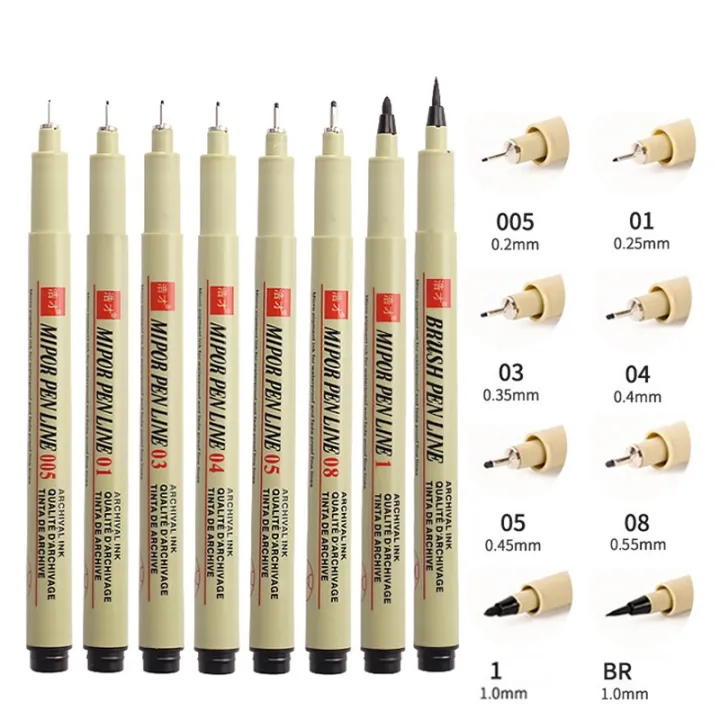 12/9/4Pcs%20Markers%20Micro%20Pen%20Kawaii%20Manga%20Hand-painted%20Drawing%20Hook%20Line%20Pen%20Fastdry%20Waterproof%20Sketching%20for%20Art%20Sketch%20Supplies%20-%20Image%207