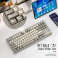 M87 Bluetooth Gaming Keyboard, 2.4G Dual Mode Connection, PBT Ball Cap, Rainbow Light, Suitable for Computers, Laptops, and Mac. 