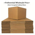 High Quality Brown Corrugated Cardboard Mailer Box With Lids, Mailing Shipping Boxes, 9.1x5.1x6.3in, Single Wall, 32Lb/sq inch.