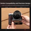 Flymile Camera Grip/L-Bracket For FUJIFILM X-M5 Camera Aluminum Alloy+Wooden Grip,Support Arca-Swiss System Extensible Adapter. 