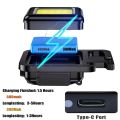 (Imported) Mini LED Keychain Flashlights Multifunctional Portable COB Work Light USB Charging Camping Lamp Outdoor Torch Fishing Lantern.