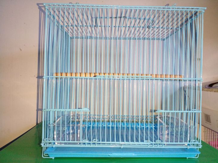 Photo inspiration: Box Pattern Bird Cage With Two Side Food Tray Compartment Photo Inspiration