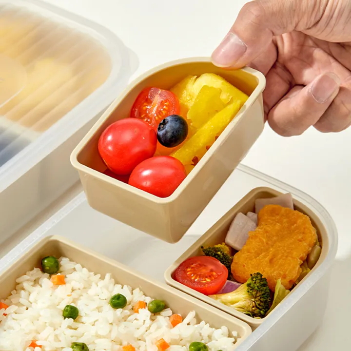 WORTHBUY%203%20Grids%20Microwave%20Plastic%20Lunch%20Box%20Portable%20Detachable%20Fruit%20Bento%20Box%20Stackable%20Food%20Container%20For%20School%20Office%20-%20Image%206