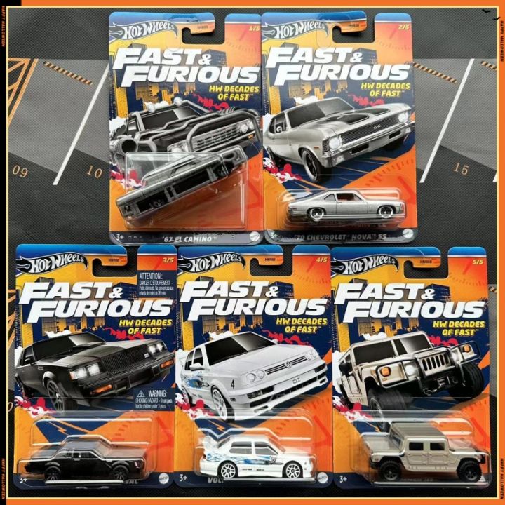 Collection Hot Wheels Fast & Furious - Voitures Miniatures 1:64 (HNR88, édition 2023)