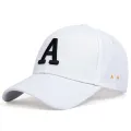 Unisex A Letter Side Ar Embroidery Baseball Caps Spring and Autumn Outdoor Adjustable Casual Hats Sunscreen Hat. 