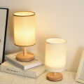 LED Table Lamps Simple Chinese Style Decoration Lamp Dimmable USB Plug Night Light Fabric Lampshade Bedroom Bedside Lighting.