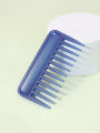 1PCS convenient short rectangular wide toothed comb, plastic flat comb, hair massage smooth hair styling tool. 
