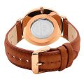 DW Leather Strap Men Wrist Watch Analog Brown Leather Luxury Wrist Watch Stainless Steel Smart Watch Leather Straps. 