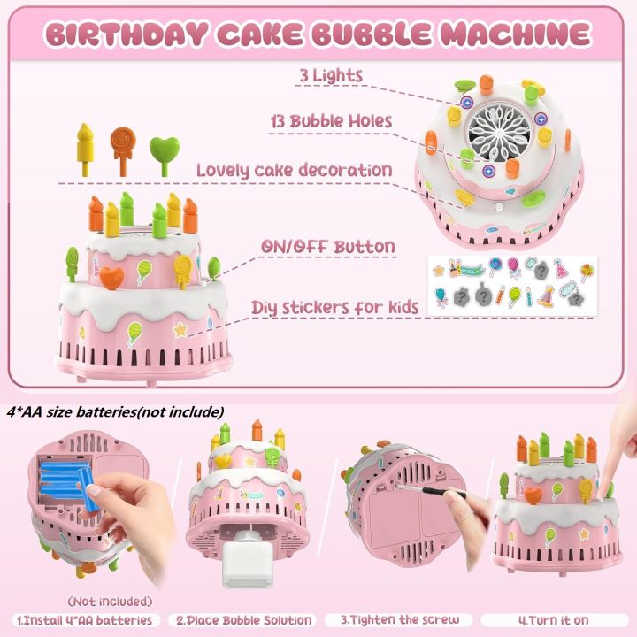 Birthday%20Cake%20Bubble%20Machine%20for%20Kids%20Automatic%20Bubble%20Blower%2010000+%20Bubbles%20Per%20Minute/Lights/Music%20Summer%20Bubble%20Maker%20Toys%20-%20Image%202