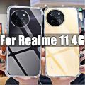 For Realme 11 4G - Camera Protection Premium Silicone Case Crystal Clear Soft Tpu Ultra-Thin Transparent Flexible Protective Mobile Phone Back Cover - Camera. 