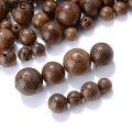 20-100pcs 6/8/10/12mm Wood Loose Beads Natural Crude Wooden Beads For Jewelry Making Bracelet Necklace Earring DIY Keychain.
