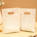 50/100Pcs Daisy Flower Gift Bags With Plastic Handle, Packaging Bags, Perfect for Mother's Day Wedding Birthday Party Holiday.