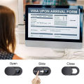 Webcam Cover Shutter Magnet Slider Plastic Camera Cover for iPad Tablet Web Laptop Pc Camera Mobile Phone Lenses Privacy Sticker. 