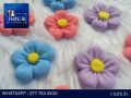 Polymer Clay  Flowers (12pcs) - Mixed Colours. 