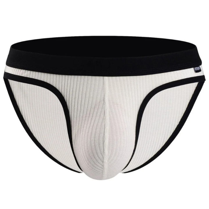 Men's%20Underwear%20Men's%20Modal%20Soft%20%20Briefs%20Absorbent%20Elastic%20Male%20Shorts%20Breathable%20Underpants%20Big%20Scrotum%20Pouch%20U%20Convex%20Briefs%20-%20Image%202