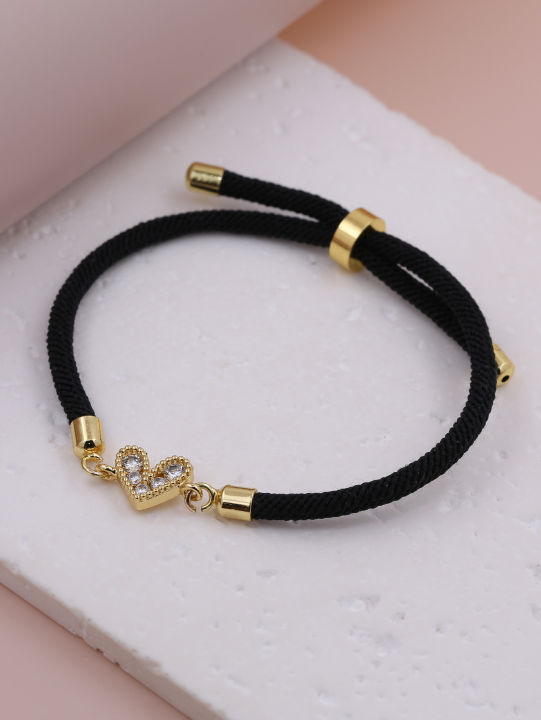 Simple%20and%20Versatile%20Gold-Plated%20Copper%20Multi-Color%20Zircon%20Adjustable%20Red%20Pink%20Black%20Push%20Pull%20Bracelet%20Men%20Women%20Couple%20Jewelry%20-%20Image%206