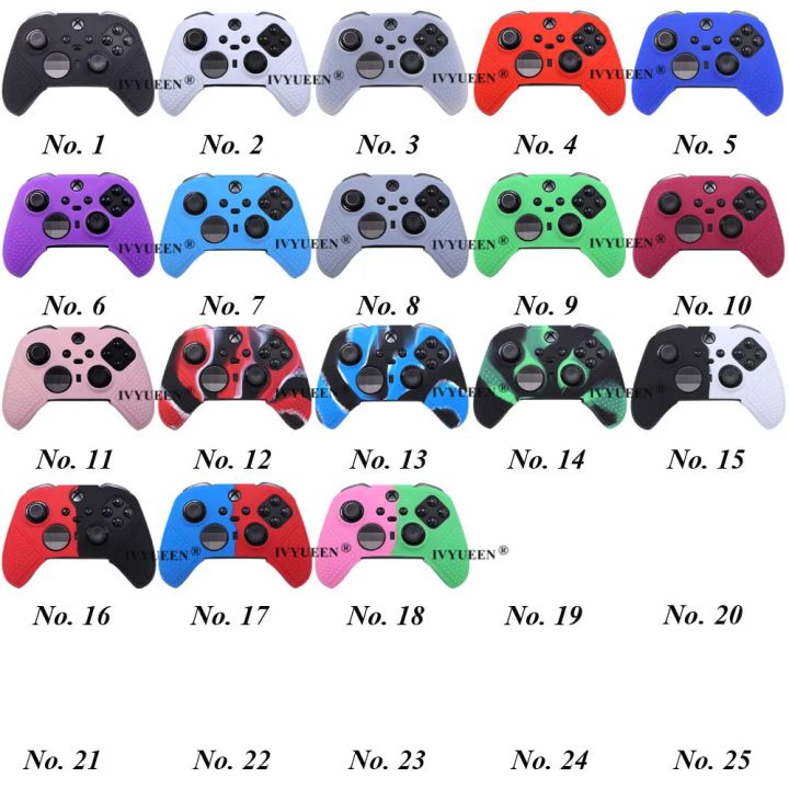 IVYUEEN%20Anti%20Slip%20Protective%20Skin%20for%20XBox%20Elite%20Series%202%20S2%20Core%20Controller%20Silicone%20Case%20Grip%20MixColor%20Protector%20Cover%20-%20Image%202