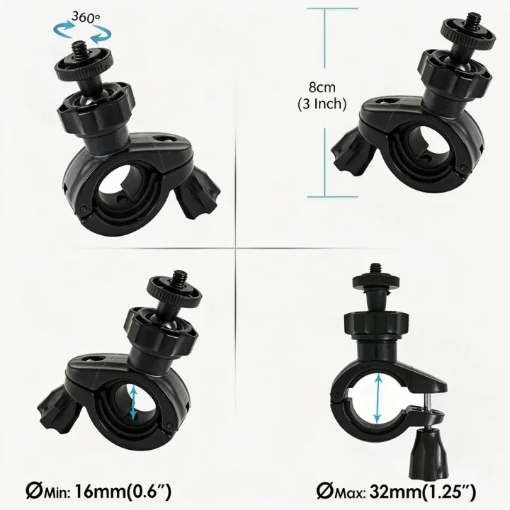Bicycle%20Handlebar%20Mount%20Bike%20Holder%20For%20%20Hero%2013%2012%2011%2010%209%20Insta360%20X5%20SJCAM%20AKASO%20%20Osmo%20Action%206/5%20PRO/4/3%20Nano%20Camera%20-%20Image%203