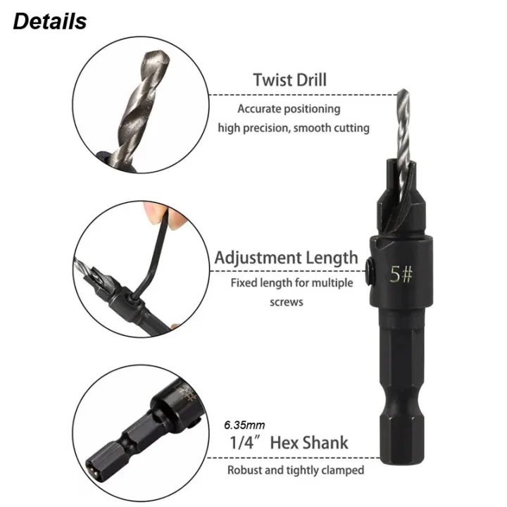 Countersink%20Drill%20Bit%20Set%20for%20Wood%20Counter%20Sink%20Wood%20Pilot%20Screw%20Hole%20Cutter%20Counterbore%20Reamer%20Tapered%20Chamfer%20Woodwooking%20Tool%20-%20Image%204