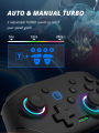 DATA FROG Wireless Controller For Switch OLED/Lite Console Pro Gamepad with 1000Mah Battery Programmable Turbo Function. 
