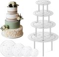 Round Multi Layer Cake Stand Smiley Dessert Spacer Support Frame With Gasket Piling Bracket  Diy Cake Baking Tools. 
