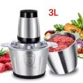 Electric Meat Chopper Machine - Electric food chopper - Qeema Machine - 3L Stainless Steel Bowl with Sharp Blades & Powerful Motor  High-Quality Electric Meat Grinder. 