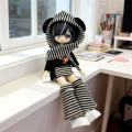 The New Hot Selling Ob11 Doll Clothes Personality Cat Ear Shape Decoration Simplicity and Fashionable Personality Striped Suit.