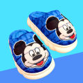 New Spring Autumn Winter Kids Shoes Boy blue Mickey Warm Slippers Children Christmas Slippers Pantoufle Enfant Baby Shoes. 