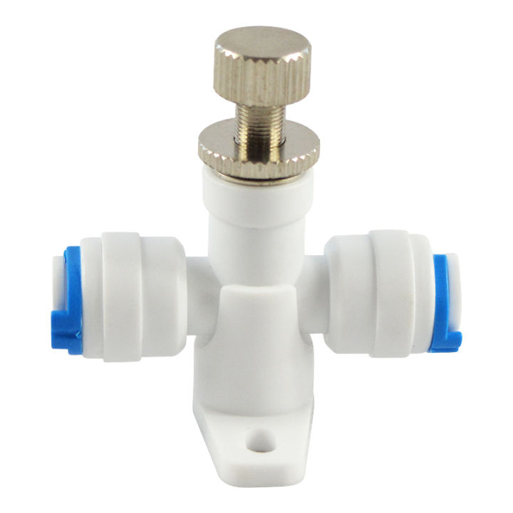 ATWFS 1pcs 1/4'' Flow Control Valve RO Reverse Osmosis Membrane Water Purifier Waste Water Regulator Control Valve