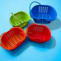 Plastic Baby Basket With Double Handle, Carry Small Storage Basket 1 Pcs. 