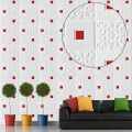 3D Peel & Stick Foam Wall Panels, 6 Sheets Cover 30 sq feet, Self Adhesive Decorative Wallpaper for Living Room Wall Decoration, Gold. 