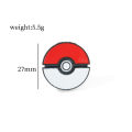 4 Pcs Cartoon Animal Brooch Fashion Red Blue Elf Ball Enamel Pin Wand Metal Badge Backpack Clothing Jewelry  for Friends. 