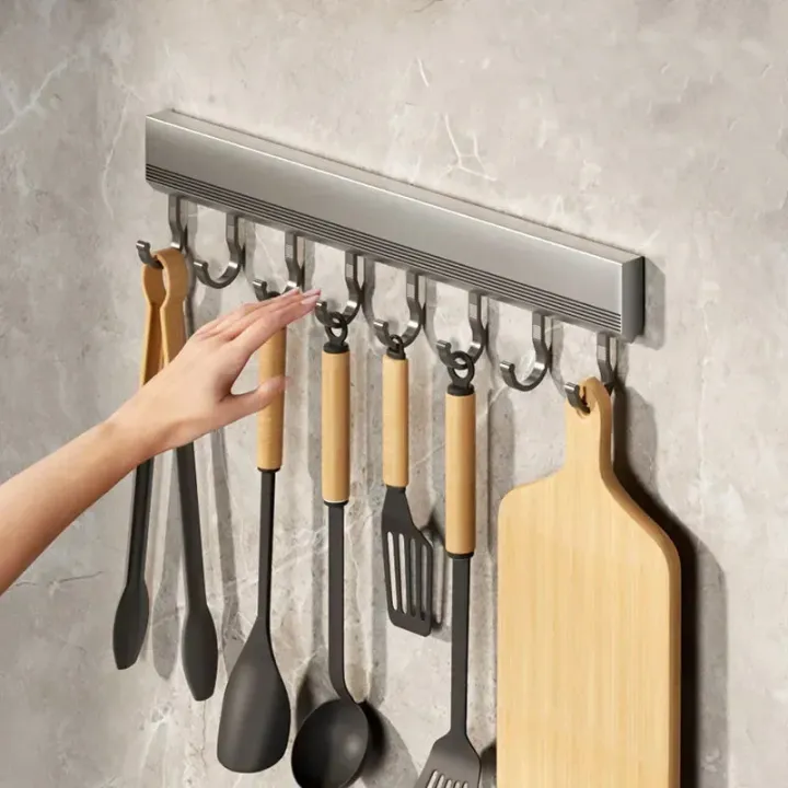 Kitchen%20Storage%20Rack%20Aluminum%20Alloy%20Hook%20Rack%20Wall%20Mounted%20Kitchen%20Utensil%20Storage%20Rack%20Bathroom%20Robe%20Towel%20Hanger%20-%20Image%202