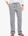 Men's Summer Soft 100% Cotton Straight Fit Trousers. 