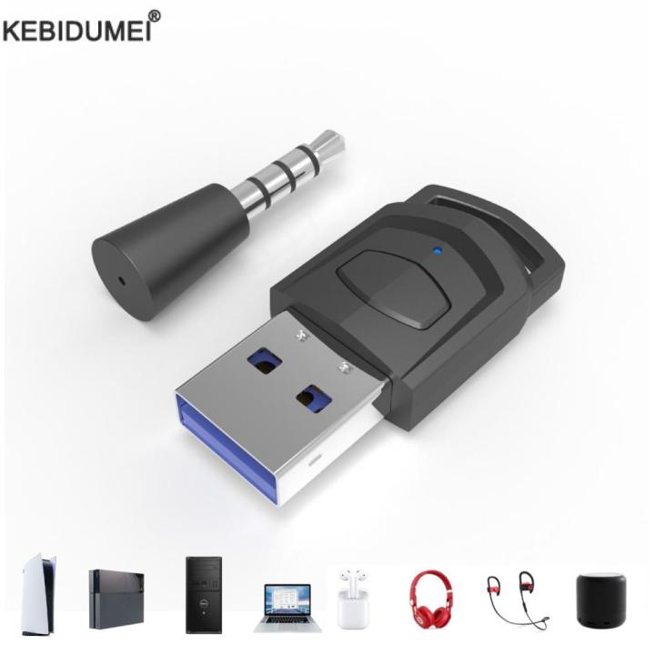 Wireless Game Audio Headphone Adapter for PS5 PS4 Game Console PC Headset Bluetooth 5.0 Audio Transmitter