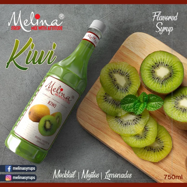 Melina%20-%20Kiwi%20Flavoured/%20Flavored%20Syrup%20750ml%20Mocktail%20-%20Image%203