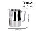 Coffee Milk Jug Easy Pour Spout Espresso Milk Cup Stainless Steel Europa Professional Milk Pitcher Steaming Jug 300/450/700ml.