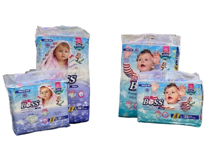 Boss Premium Baby Diapers With Fragrance