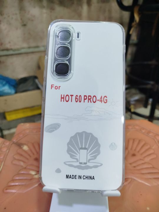 Infinix Hot 60 Pro Transparent Cover | Ultra Thin Soft TPU Silicone Back Case | Slim Dust Proof Shockproof Protection