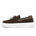 Designer Fashion British Style Flat Walking Shoes Casual Loafers Men Leather Shoes Luxury Dress Shoes Men Antiskid Driving Shoes. 