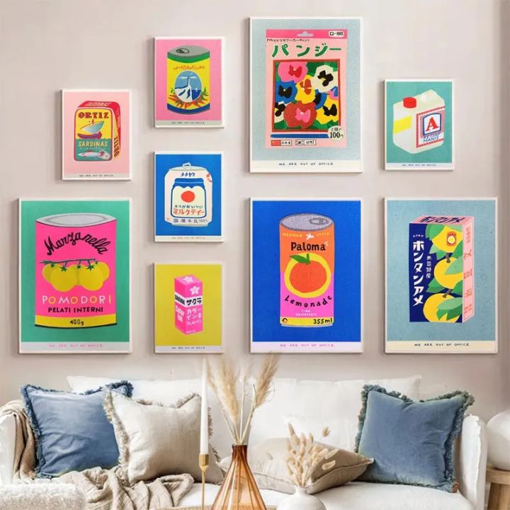 Modern Bohemian aesthetic Wall Art Mykonos Ibiza Miami Bondi Amalfi SAN Tropez Color HD oil on canvas poster Home decor Gift