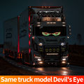 Cool Led Windshield Display Animation Flashing Demon Eyes for Front and Rear Windshield Dynamic Lights for Motor Vehicle. 