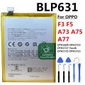 Phone Battery for Oppo F3  F5 Youth  A73 A75 A77 New Original BLP631 3115mAh High Quality Phone Battery. 