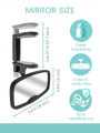 Clip on Car Mirror for Baby Forward Facing Baby Car Mirror, Shatterproof Essential for Newborn & Toddler.