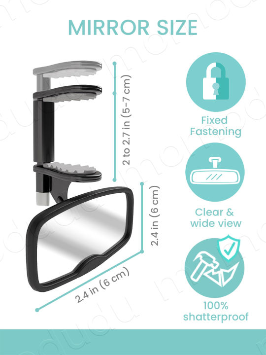 Clip%20on%20Car%20Mirror%20for%20Baby%20Forward%20Facing%20Baby%20Car%20Mirror,%20Shatterproof%20Essential%20for%20Newborn%20&%20Toddler%20-%20Image%202