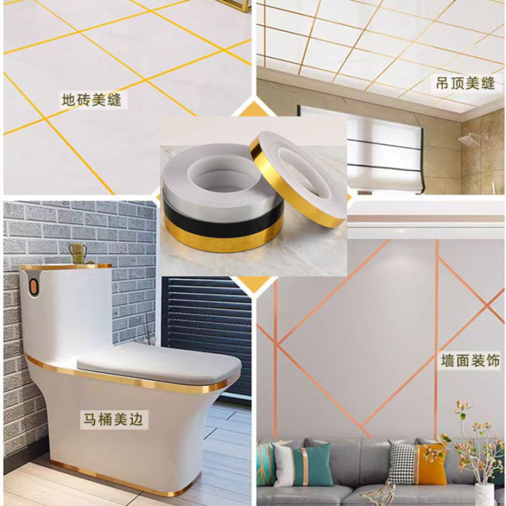 Self-Adhesive%20Tile%20Stickers%20Tape%20Floor%20Waterproof%20Wall%20Gap%20Sealing%20Strip%20Gold%20Silver%20Tile%20Beauty%20Seam%20Sticker%20Home%20Decoratio%20-%20Image%207