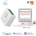 Tuya Mini 16A WiFi Switch Smart Life App 2 Way Control Smart Home Automation Module Interruptor Work for Alexa Google Home. 